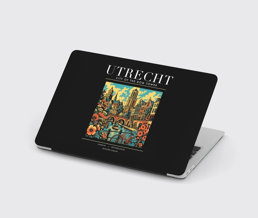 UTRECHT - Poster - MacBook Case - Black