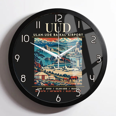 UUD - Poster - Wall Clock Framed - Black