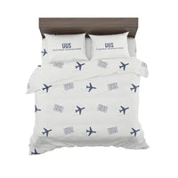 Thumbnail for Yuzhno-Sakhalinsk International Airport (UUS) Bedding Sets & Blankets - Bedding Set - Pattern - White