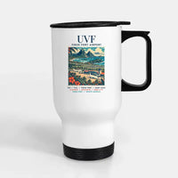 Thumbnail for Hewanorra International Airport (UVF) Travel Mugs - Poster - Stainless Steel with Holder - White