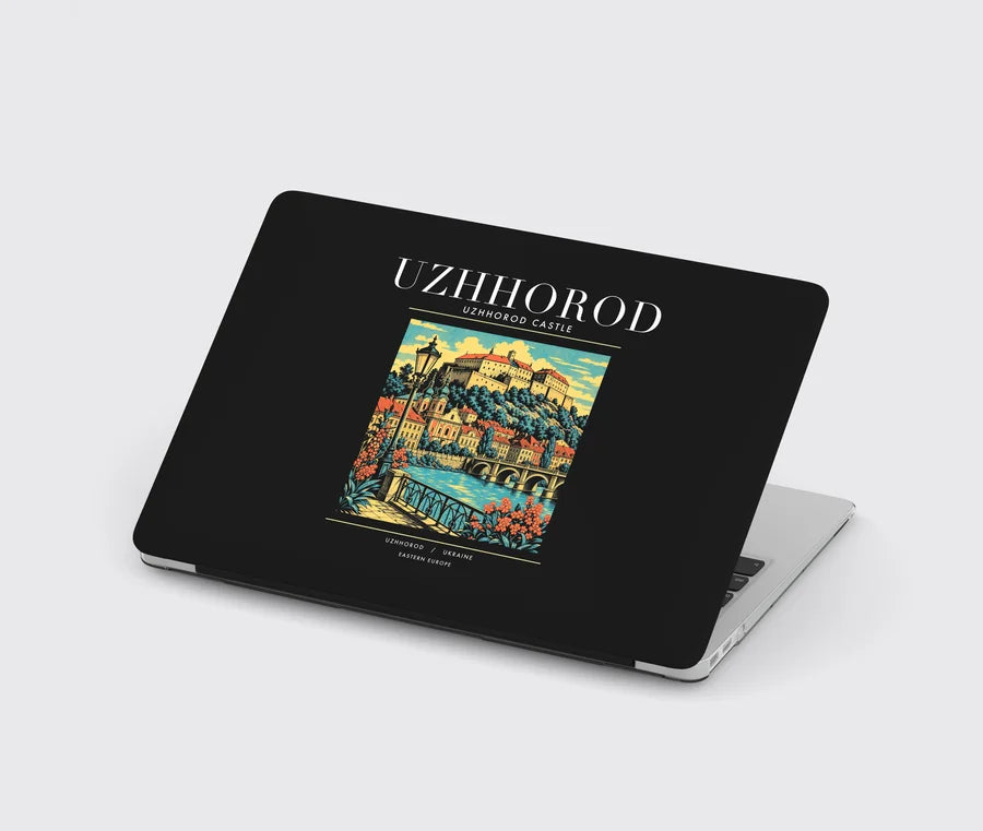 UZHHOROD - Poster - MacBook Case - Black