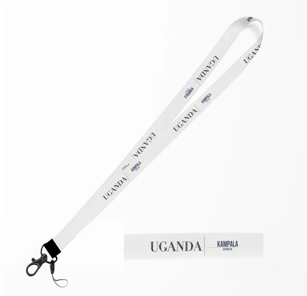 Uganda Country Series lanyard - white