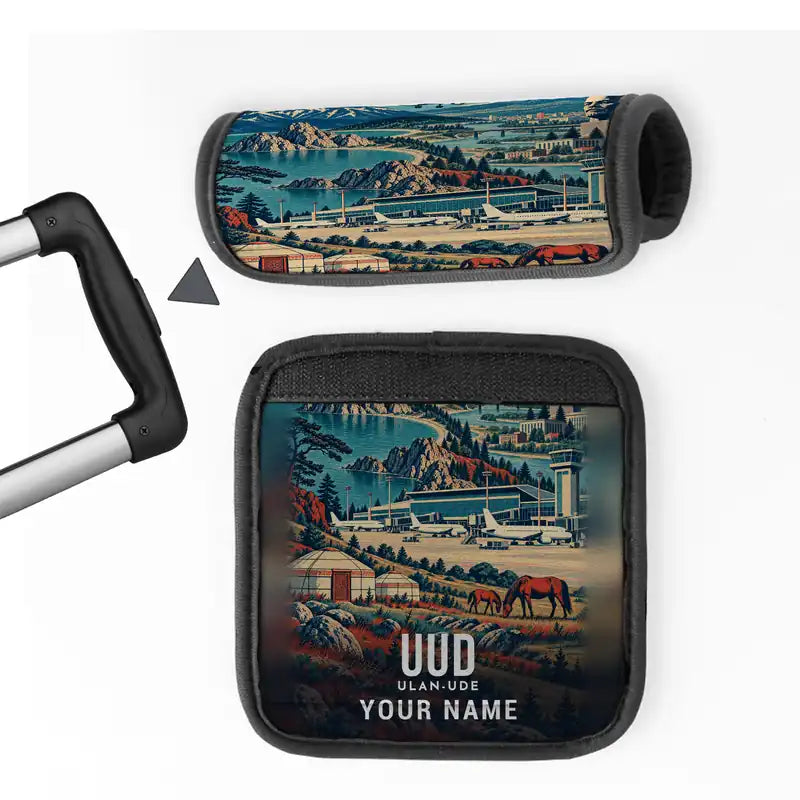 Ulan-Ude Baikal International Airport (UUD) Luggage Handle Covers - 3D Full Print + Name