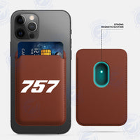 Thumbnail for 757 Flat Text iPhone Cases Magnetic Card Wallet