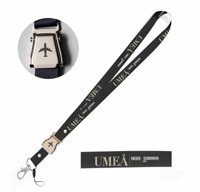 Umeå City Series seat belt lanyard - black