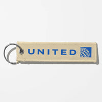 Thumbnail for United Airlines Crew & Staff Tag Key Chains - Beige