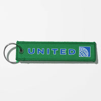 Thumbnail for United Airlines Crew & Staff Tag Key Chains - Green