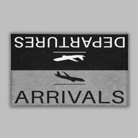 Thumbnail for Departure and Arrivals (Gray) Designed Door Mats