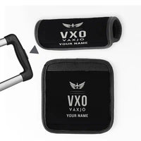 Thumbnail for Växjö Småland Airport (VXO) Luggage Handle Covers - Black + Name