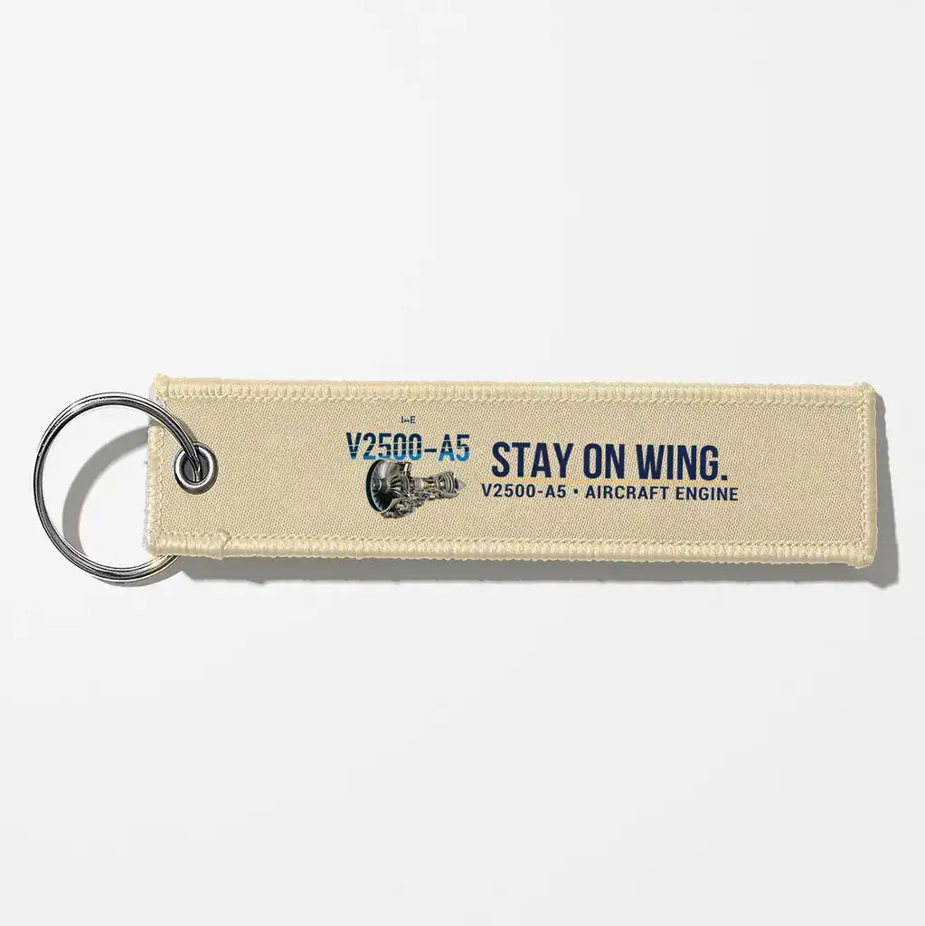 Pratt & Whitney V2500-A5 Engine Aviator Key Chains - Beige