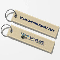 Thumbnail for Pratt & Whitney V2500-A5 Engine Aviator Key Chains - Beige - Personalized