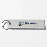 Thumbnail for Pratt & Whitney V2500-A5 Engine Aviator Key Chains - White