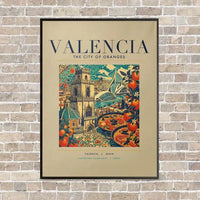 Thumbnail for VALENCIA - Poster - Canvas Framed - Beige