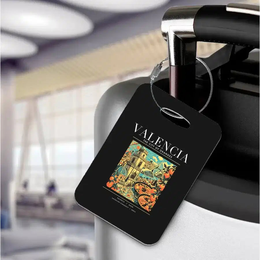 VALENCIA - Poster - Luggage Tag - Black