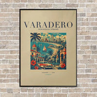 Thumbnail for VARADERO - Poster - Canvas Framed - Beige