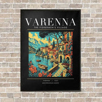 Thumbnail for VARENNA - Poster - Canvas Framed - Black