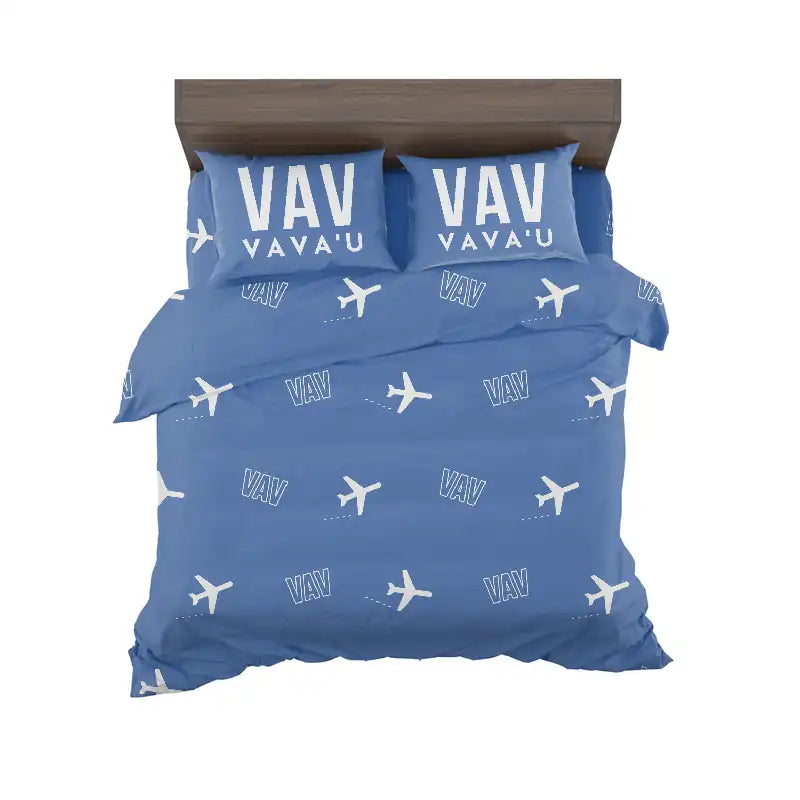 Vava'u International Airport (VAV) Bedding Sets & Blankets - Bedding Set - Pattern - Blue