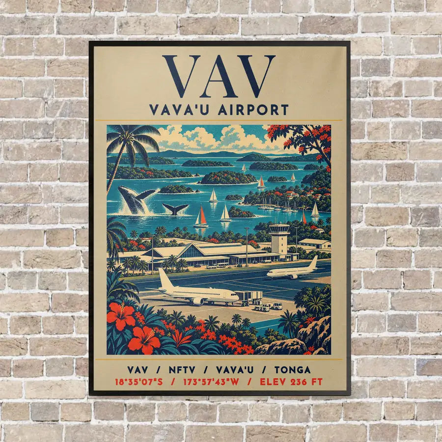 VAV - Poster - Canvas Framed - Beige