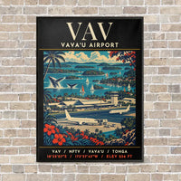 Thumbnail for VAV - Poster - Canvas Framed - Black