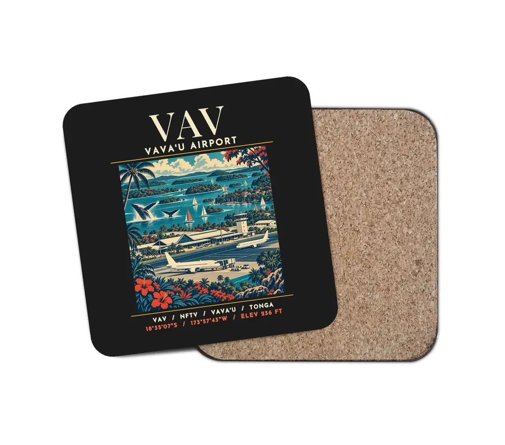VAV - Poster - Coaster - Black