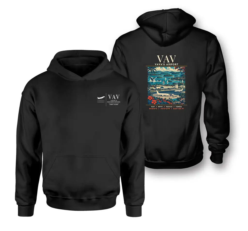 VAV - Poster - Double-Side Hoodie - Black