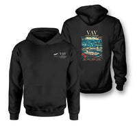 Thumbnail for VAV - Poster - Double-Side Hoodie - Black