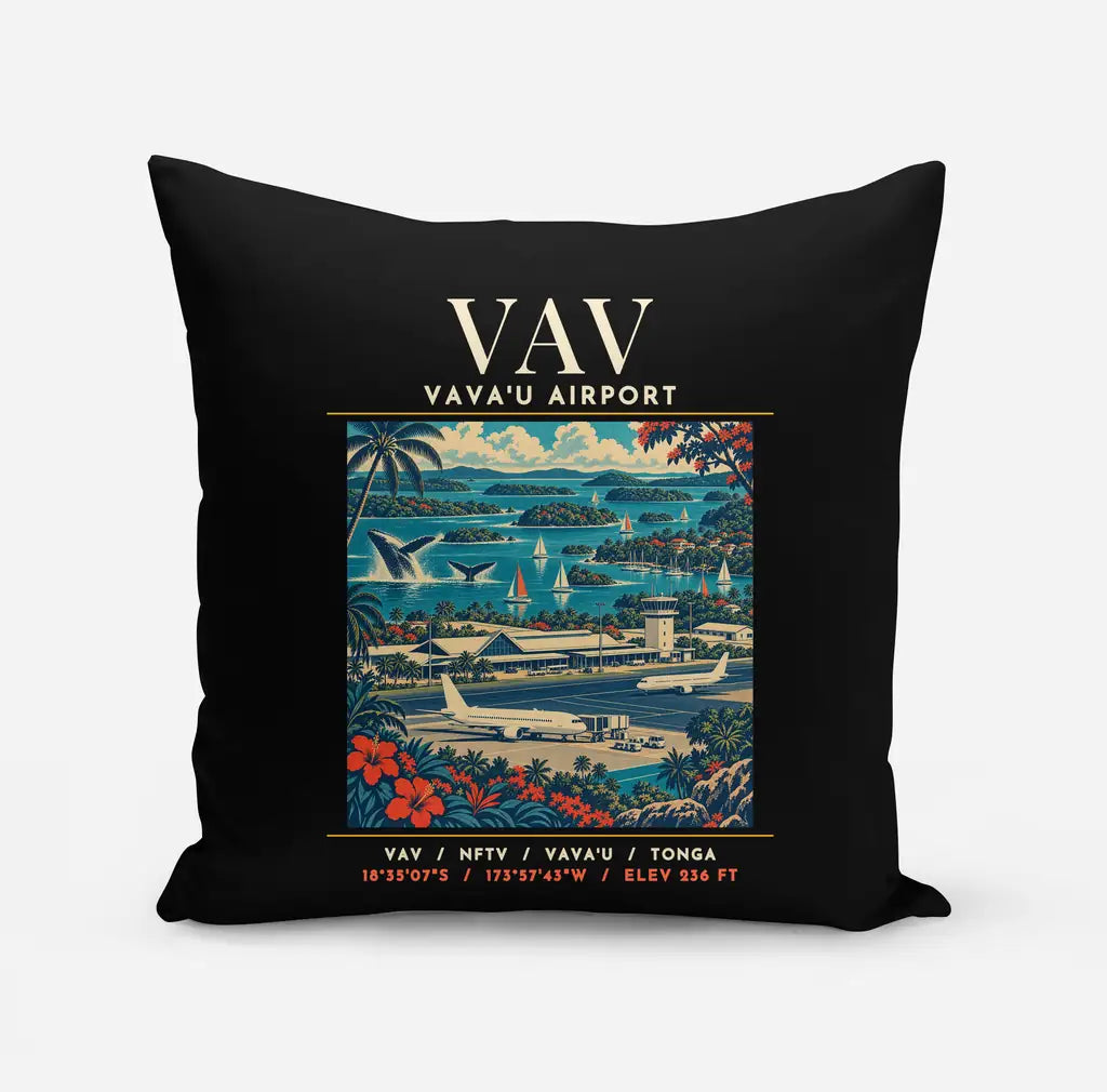 VAV - Poster - Pillow - Black