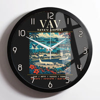 Thumbnail for VAV - Poster - Wall Clock Framed - Black