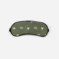 Thumbnail for Visby Airport (VBY) Sleep Masks - Sleep Mask - Pattern - Green Army