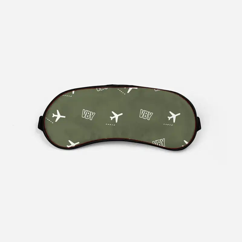Visby Airport (VBY) Sleep Masks - Sleep Mask - Pattern - Green Army