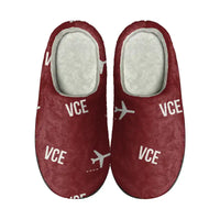 Thumbnail for Venice Marco Polo Airport (VCE) Slippers & Flip Flops - Slippers - Cotton - Pattern - Dark Red