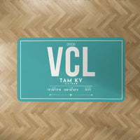 Thumbnail for Chu Lai International Airport (VCL) Carpets - Carpet Rectangle - ID Tag - Turquoise