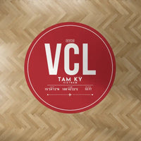 Thumbnail for Chu Lai International Airport (VCL) Carpets - Carpet Round - ID Tag - Red