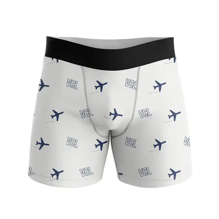 Chu Lai International Airport (VCL) Men Boxers - Pattern - White