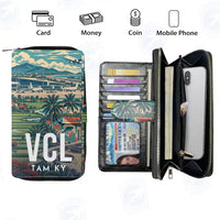 Thumbnail for Chu Lai International Airport (VCL) Leather Wallets - Zip Long Wallet - Scene