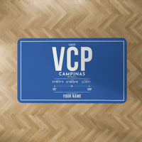 Thumbnail for Viracopos International Airport (VCP) Carpets - Carpet Rectangle - ID Tag + Name - Blue