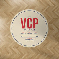 Thumbnail for Viracopos International Airport (VCP) Carpets - Carpet Round - ID Tag + Name - Beige