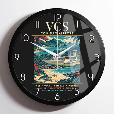 VCS - Poster - Wall Clock Framed - Black