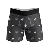 Thumbnail for Vadsø Airport (VDS) Men Boxers - Pattern - Black