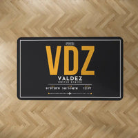 Thumbnail for Valdez Pioneer Field Airport (VDZ) Carpets - Carpet Rectangle - ID Tag - Black