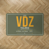 Thumbnail for Valdez Pioneer Field Airport (VDZ) Carpets - Carpet Rectangle - ID Tag - Green Army