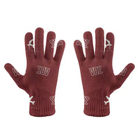 Thumbnail for Valdez Pioneer Field Airport (VDZ) Gloves - Gloves - Full - Pattern - Dark Red