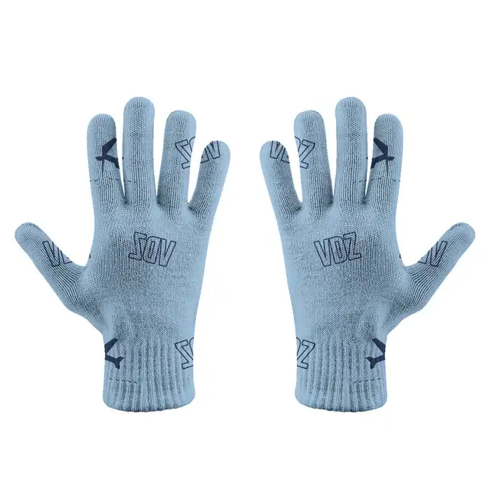 Valdez Pioneer Field Airport (VDZ) Gloves - Gloves - Full - Pattern - Light Blue