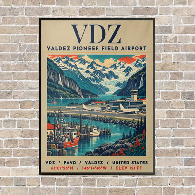 VDZ - Poster - Canvas Framed - Beige