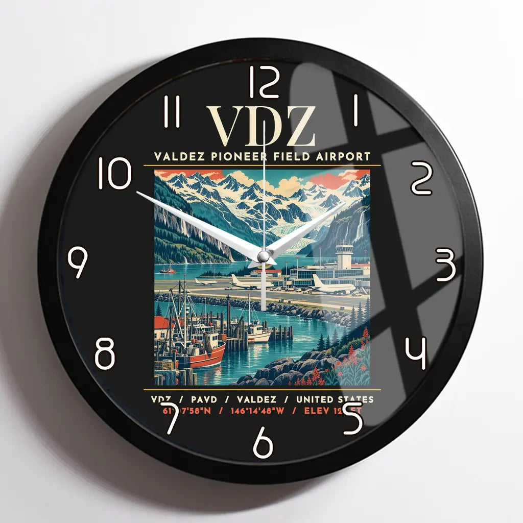 VDZ - Poster - Wall Clock Framed - Black