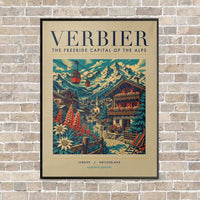 Thumbnail for VERBIER - Poster - Canvas Framed - Beige