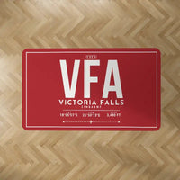 Thumbnail for Victoria Falls International Airport (VFA) Carpets - Carpet Rectangle - ID Tag - Red
