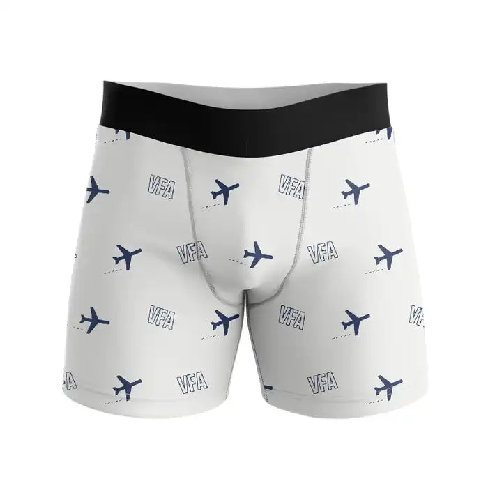 Victoria Falls International Airport (VFA) Men Boxers - Pattern - White