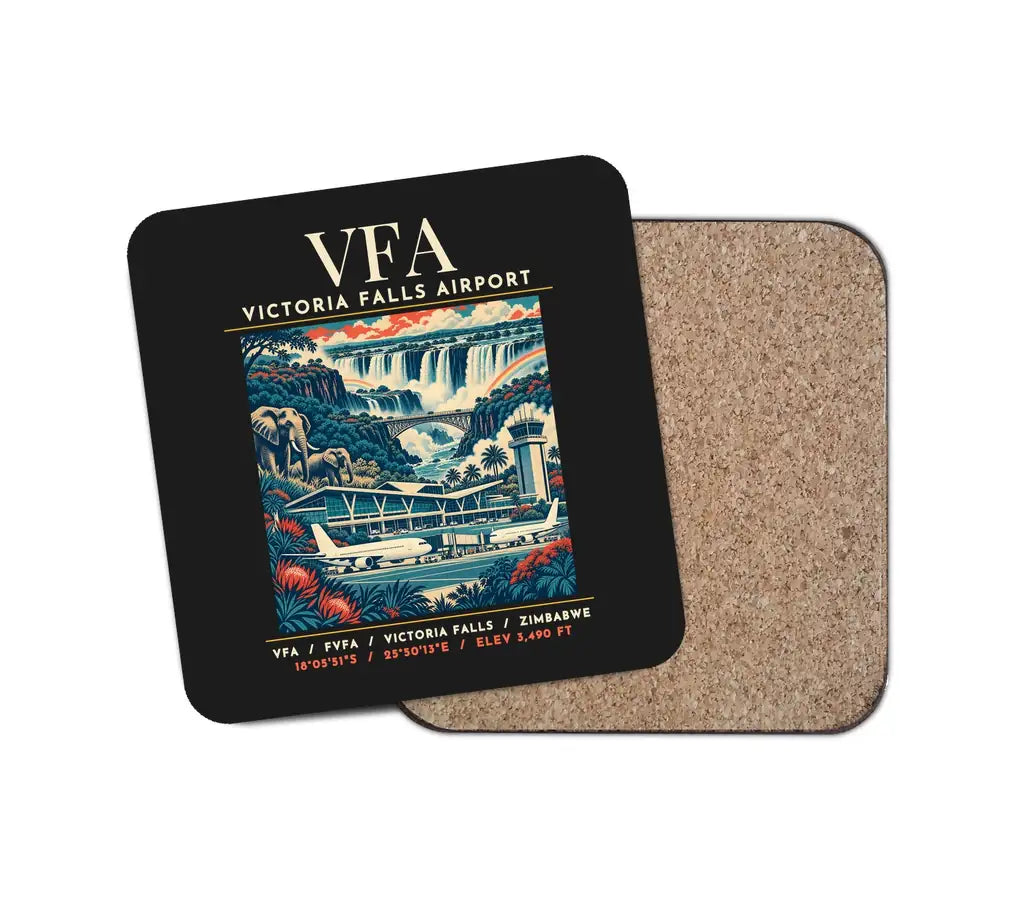 VFA - Poster - Coaster - Black