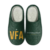 Thumbnail for Victoria Falls International Airport (VFA) Slippers & Flip Flops - Slippers - Cotton - Code - Different - Dark Green